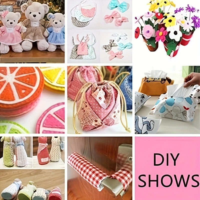 7pcs Cotton Pre-Cut Fabric Squares 20"x20" | Smooth Hand Wash Only Floral Print Fat Quarters | Assorted Vibrant Flower Patterns | Perfect for Quilting, Patchwork, DIY Sewing Projects | Ideal for Birthday, Christmas, Thanksgiv