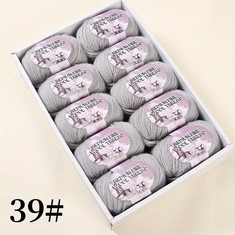 500g 1 large bag of high-quality medium-weight 212 wool yarn, hand-spun worsted wool suitable for knitting autumn and winter fashionable sweaters, scarves, hats, mittens, blankets, rugs, and various handicrafts. 100% wool. 1