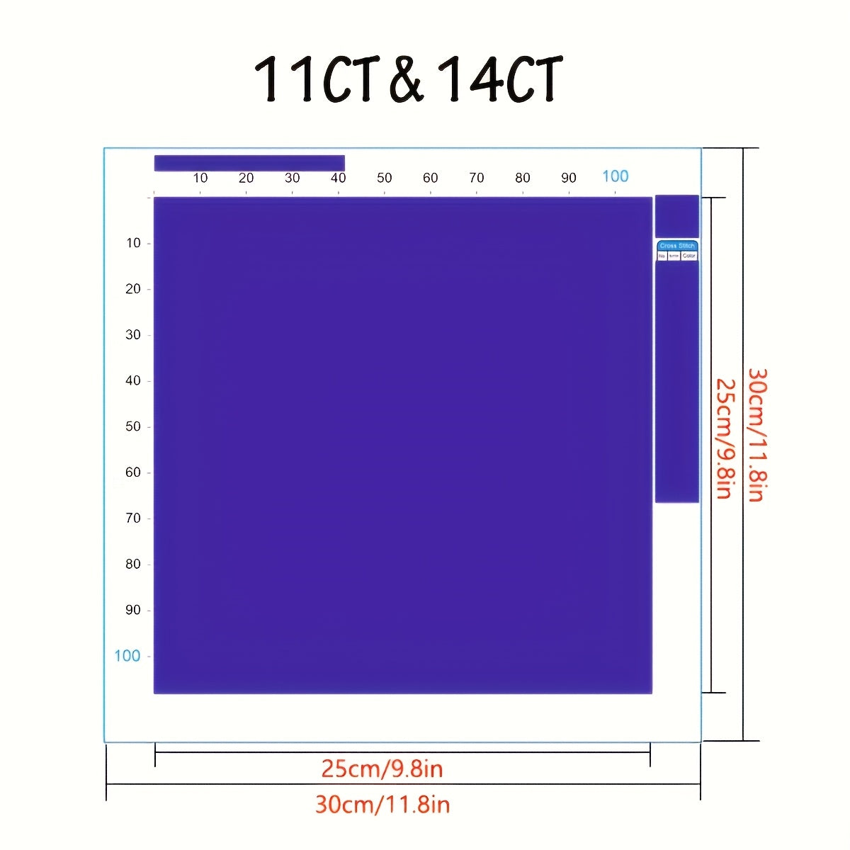 JOZYSH 1pc 30x30cm/11.8x11.8in Ice Dragon & White Wolf Cross Stitch DIY Kit - 11CT/14CT, All-Season Animal-Themed Fabric Wall Art for Bedroom, Living Room, Perfect Gift with Printed Canvas, Needle, Thread, Pattern, and Instru