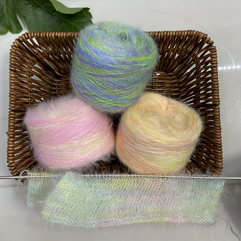 A Large Economical Pack of 400G of Soft Long-Haired Yarn, Suitable for Sweaters, Scarves, Jackets, Shawls, Hats, Coats, Etc. This Yarn Material Kit Is Perfect for DIY Projects. 1 Pack = 8pcs = 400G, Consisting of 80% Acrylic