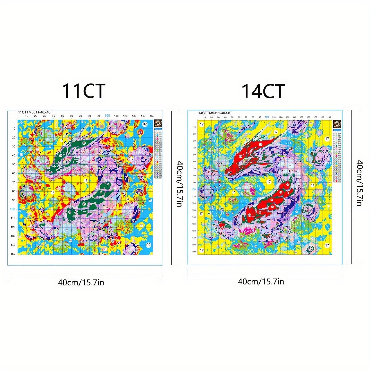1set 40x40cm/15.7x15.7Inch DIY Cross Stitch Kit Frameless, The Dragon and Rose, stamped cross stitch kits, Cross Stitch Set for Home Decor, Includes Patterned Fabric & Threads, Perfect for Living Room Entrance or Bedroom Deco