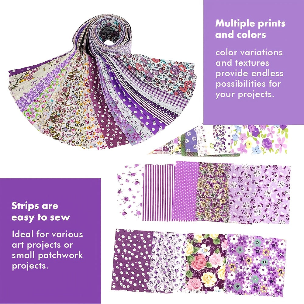 Jelly Roll Fabrics For Quilting 40 Strip 2.5" X 20" Cotton Strips Bundles -Perfect Quilting Fabric For Sewing, Precut Quilt Projects, And DIY Crafts