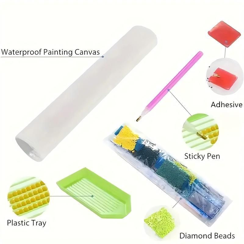 Dream Castle Diamond Painting Craft Kit for All Ages, Endless Fun with Handmade Creation - Round Full Drill Canvas Art Set (Tools Included) to Enhance Home Decor and Add a Touch of Fantasy. Perfect Birthday Gift Choice & Easy
