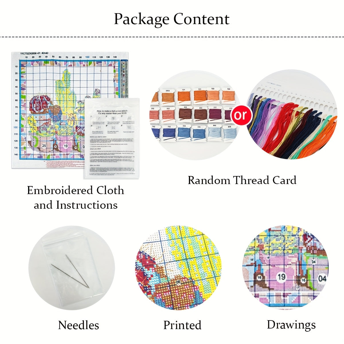 ZUOANLF 1set 50x50cm/19.7x19.7Inch DIY Cross Stitch Kit Frameless, Jesus, stamped cross stitch kits, Embroidery Set for Home Decor, Includes Patterned Fabric & Threads, Perfect for Living Room Entrance or Bedroom Decoration a