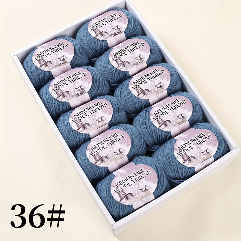 500g 1 large bag of high-quality medium-weight 212 wool yarn, hand-spun worsted wool suitable for knitting autumn and winter fashionable sweaters, scarves, hats, mittens, blankets, rugs, and various handicrafts. 100% wool. 1