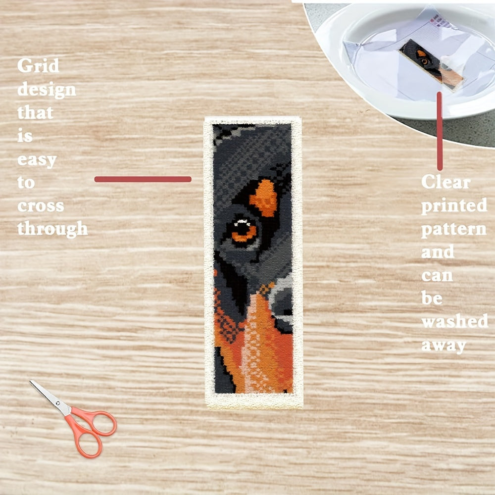 6 Sets of Cat and Dog Pattern Cross Stitch Kits for Beginners with Instructions, Random Embroidery Accessories Included, Animal Theme, All-Season Fabric Craft Kit, Beginner Craft Kit|Playful Design|Detailed Embroidery, Cat Cr