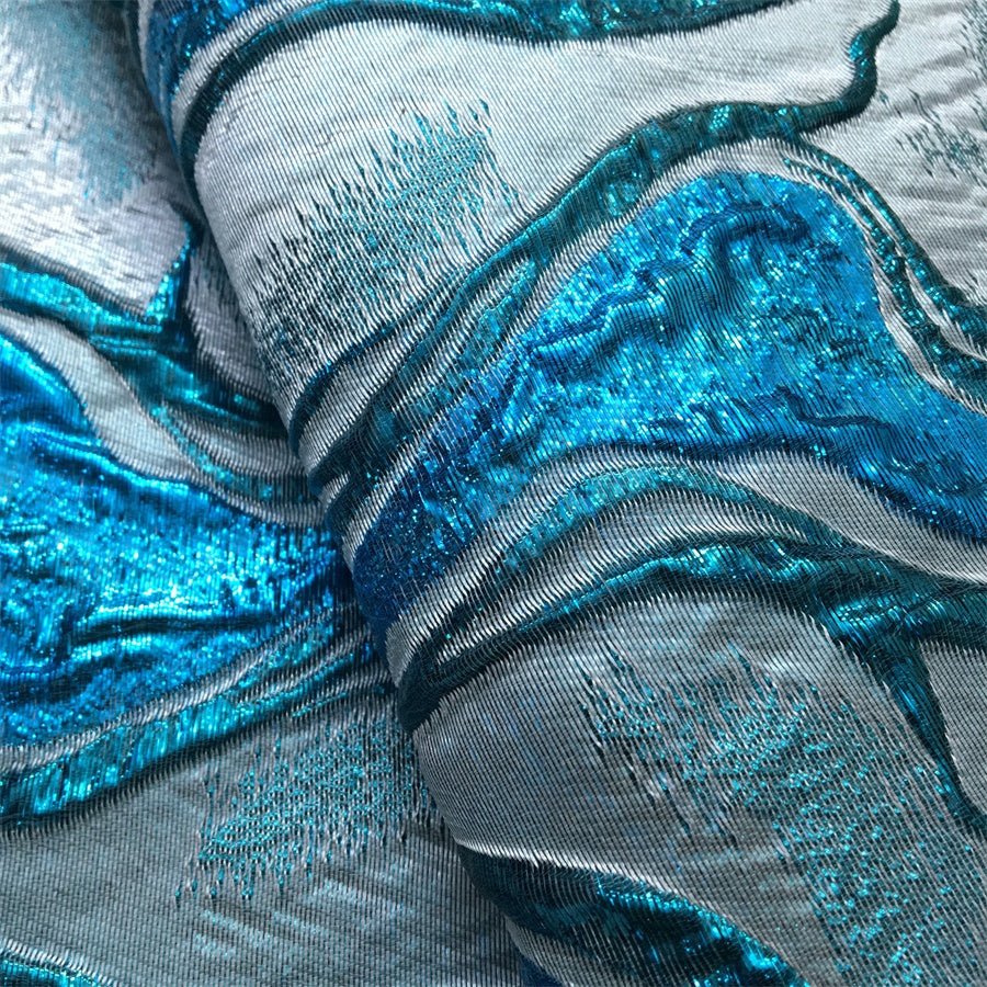 African Lace Fabric, 5 Yards/pc, Nigerian Fabric, Printed Fabric, Jacquard Brocade Fabric, Suitable for Wedding/Party/Daily