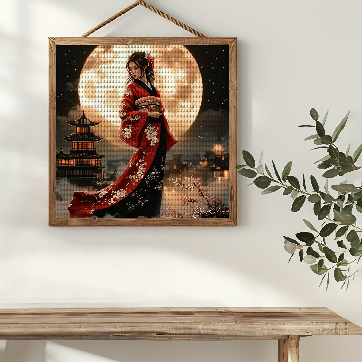 JOZYSH 1 set of printed cross stitch adult set 40x40cm/15.7x15.7in, holiday gift for home decoration, simple decoration for Chinese ladies, 11CT/14CT embroidery craft needle set for all seasons, Seasonal Decoration, DIY Embro