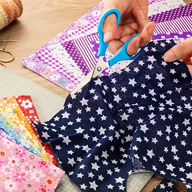 58pcs 10"x10" Quilting Cotton Fabric Squares Sheets Pre-Cut Multi-Color No Repeat Design Printed Floral Craft Fabric for DIY Sewing Scrapbooking Quilting Craft Patchwork (58 Different Patterns)