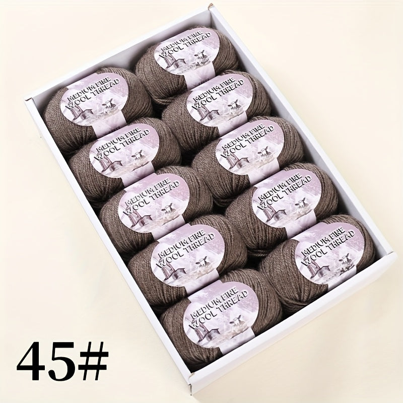 500g 1 large bag of high-quality medium-weight 212 wool yarn, hand-spun worsted wool suitable for knitting autumn and winter fashionable sweaters, scarves, hats, mittens, blankets, rugs, and various handicrafts. 100% wool. 1