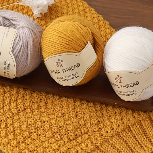 500g 290th Combed Alpaca Wool Yarn, Autumn and Winter Warm Fashion DIY Hand Knitting Material Package for Making Sweaters, Scarves, Hats, Wool Pants, Multiple Colors and Sizes of Yarn Balls, 10pcs/pack Wool 90.0% Polyester 10