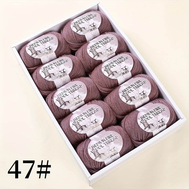 500g 1 large bag of high-quality medium-weight 212 wool yarn, hand-spun worsted wool suitable for knitting autumn and winter fashionable sweaters, scarves, hats, mittens, blankets, rugs, and various handicrafts. 100% wool. 1