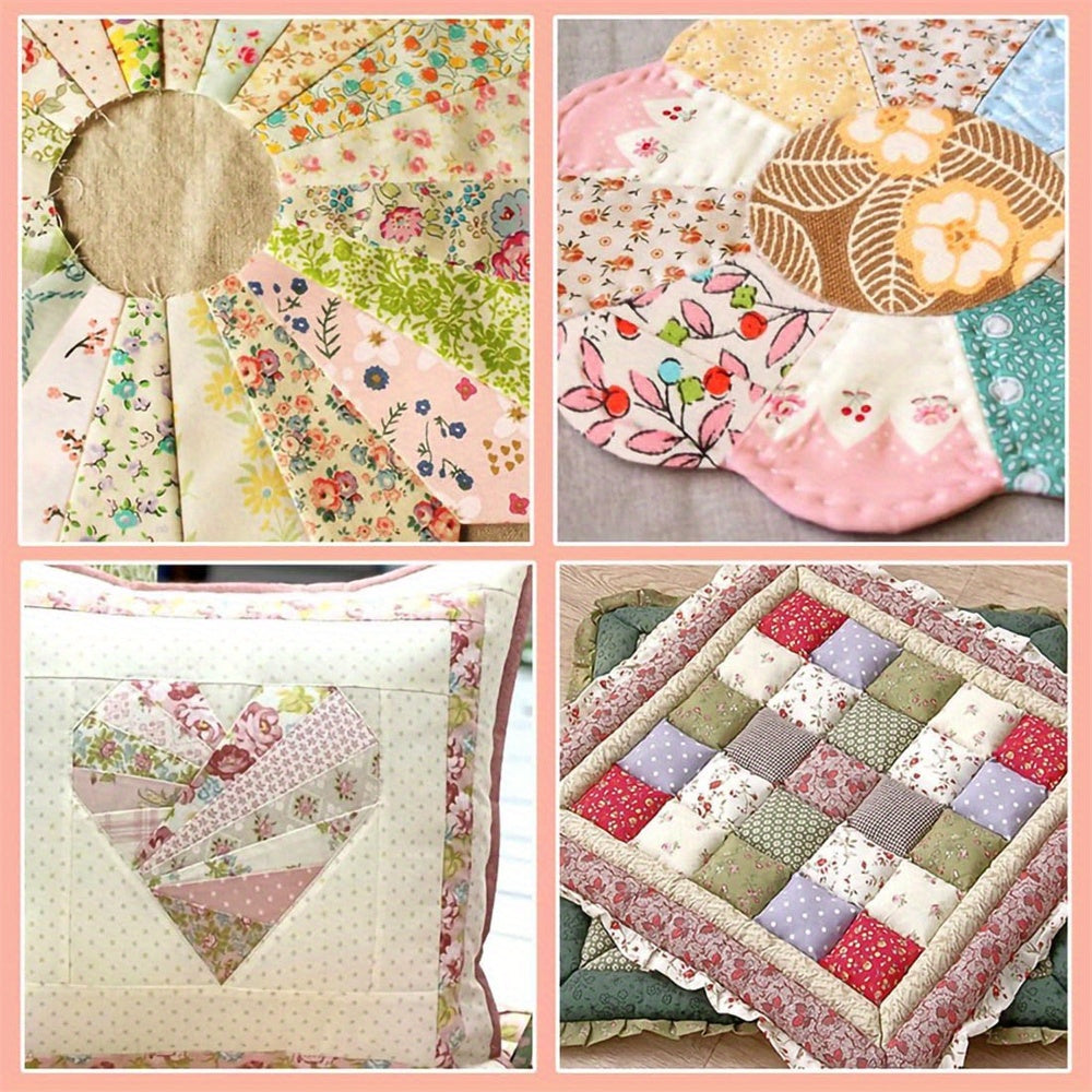 40pcs Pre-Cut Fabric Bundles - Pastel Floral, Soft Sewing Fabric Sheets for DIY Crafts, Scrapbooking, Party Decorations - Ideal for Beginners & Experts - Make Toy Set, Fabric By The Yard, Fabric For Sewing