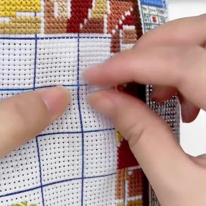 Stamped Cross Stitch Kits for Adults, Wolf Embroidery Kits for Beginners, 11CT Patterns, Counted Embroidery Needlepoint Kits Home Decor, 15.7 x 27.5 inch