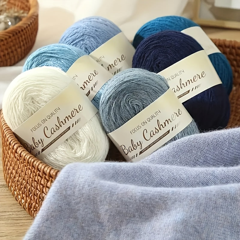 4pcs 200g Luxury Cashmere Yarn | Suitable for Hand Knitting Sweaters, Scarves, and Shawls - Soft, Warm, Multicolored Wool by BAYEXY
