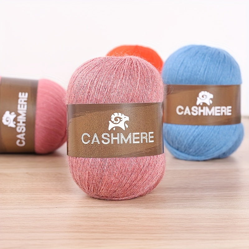 6Pairs Cashmere 100. Yarn, Soft Warm Yarn for DIY Crocheting And Knitting Hat, Scarf Total 300G+120G