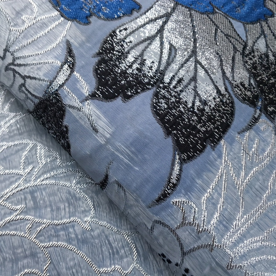 African 5 Yards/pc Jacquard Brocade Lace Fabric, Nigerian Elegant Gild Brocade Floral Pattern Lace Fabric, for Wedding/Daily/Party, Nigerian Attire, Wedding Fabric, Stylish Lace, Decorative Lace, Premium Lace, Hand Wash Only,